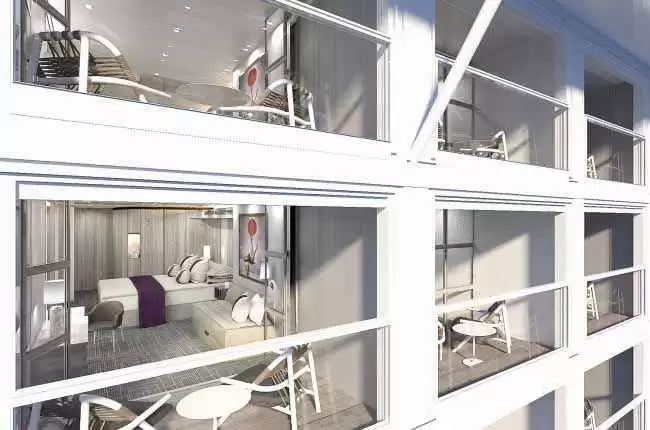 Cabina con balcone